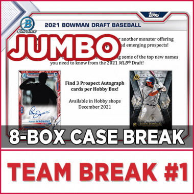 2021 Bowman Draft Jumbo Baseball (Choose Team - Case Break #1) Baseball