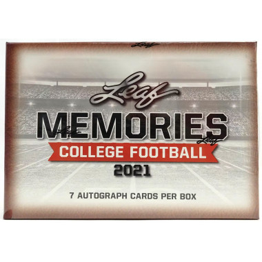 2021 Leaf Memories College Football PERSONAL BOX Football