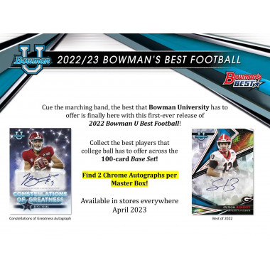 2022/23 Bowman's Best University Football PERSONAL BOX Football
