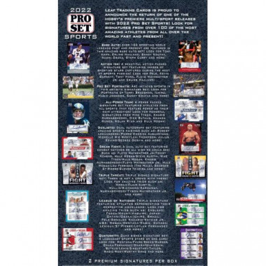 2022 Leaf Pro Set Sports (Hit Draft - 5-box Break #2) Baseball