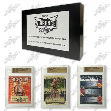 2022 Leaf Vibrance Autographed Pre-Production Proof Multisport PERSONAL BOX Baseball