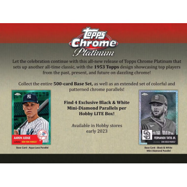 2022 Topps Chrome Platinum Anniversary LITE Baseball (Choose Team - Case Break #2) Baseball