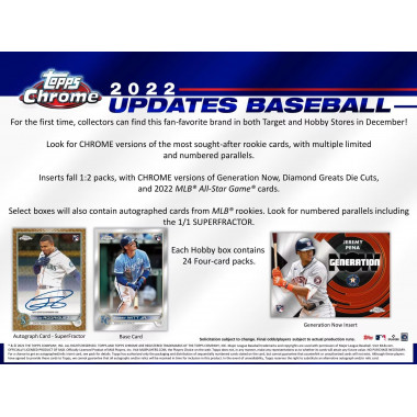2022 Topps Chrome Update Baseball (Choose Team - Case Break #6) Baseball