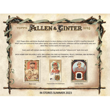 2023 Topps Allen and Ginter Baseball (Choose Team - Case Break #1) Baseball
