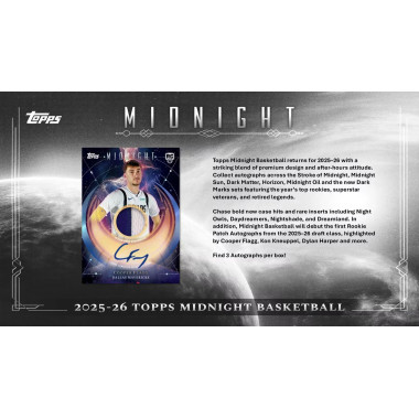 2025-26 Topps Midnight Basketball Hobby Box (Choose Team - 2-box Break #1) Basketball
