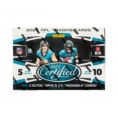 2025 Panini Certified Football Hobby Box (Personal Box) Football