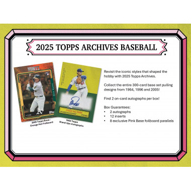 2025 Topps Archives Baseball Hobby (Choose Team - 5-Box Break #2) Baseball