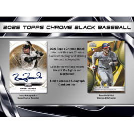 2025 Topps Chrome Black Baseball Hobby (Choose Team - 4-Box Break #2) Baseball