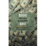 $300 SBB Gift Certificate - Get $90 FREE!