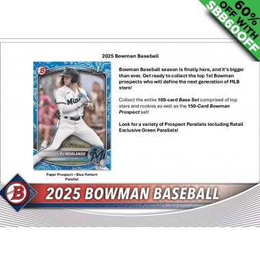 2025 Bowman Baseball Mixer (Choose Team - 4-Box Break #1) Baseball