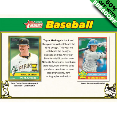 2025 Topps Heritage Baseball (Choose Team - 4-Box Break #3) Baseball