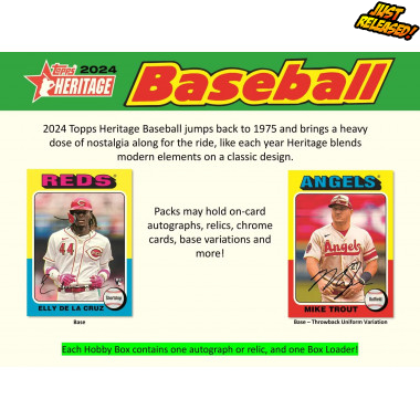 2024 Topps Heritage Baseball (Choose Team - Case Break #1)