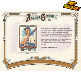 2025 Topps Allen and Ginter Baseball Hobby (Choose Team - 4-Box Break #3) Baseball