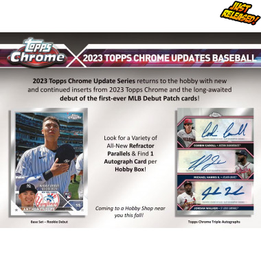 2023 Topps Chrome Update Baseball (Choose Team - Case Break #4) Baseball