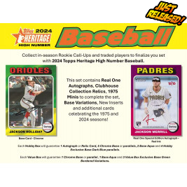 2024 Topps Heritage High Number Baseball Hobby (Choose Team - 4-Box break #1) Baseball