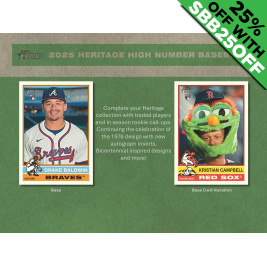2025 Topps Heritage High Number Baseball Hobby (Choose Team - 4-Box Break #1) Baseball