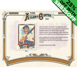 2025 Topps Allen and Ginter Baseball Hobby (Choose Team - 4-Box Break #1) Baseball