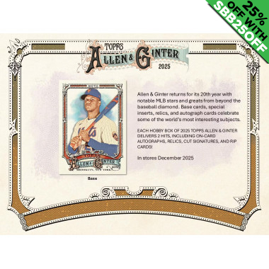 2025 Topps Allen and Ginter Baseball Hobby (Choose Team - 4-Box Break #3) Baseball