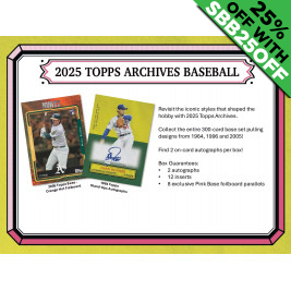 2025 Topps Archives Baseball Hobby (Choose Team - 5-Box Break #1) Baseball