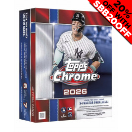 2026 Topps Chrome Baseball Mega Box (Choose Team - 10-Box Break #1) Baseball