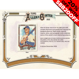2025 Topps Allen and Ginter Baseball Hobby (Choose Team - 4-Box Break #2) Baseball