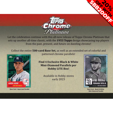 2022 Topps Chrome Platinum Anniversary LITE Baseball (Choose Team - Case Break #2)