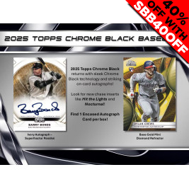 2025 Topps Chrome Black Baseball Hobby (Choose Team - 4-Box Break #2) Baseball
