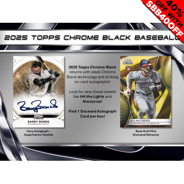 2025 Topps Chrome Black Baseball Hobby (Choose Team - 4-Box Break #2) Baseball