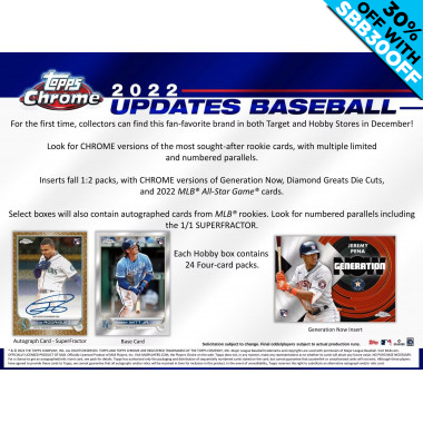 2022 Topps Chrome Update Baseball (Choose Team - Case Break #7) Baseball