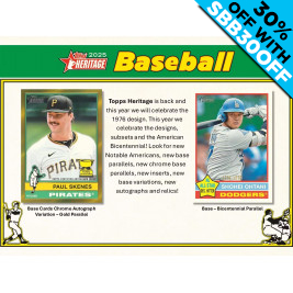 2025 Topps Heritage Baseball (Choose Team - 4-Box Break #1) Baseball