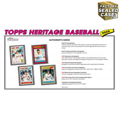 2026 Topps Heritage Baseball Hobby (Choose Team - 4-Box Break #3)