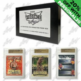 2022 Leaf Vibrance Autographed Pre-Production Proof Multisport PERSONAL BOX Baseball