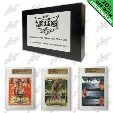 2022 Leaf Vibrance Autographed Pre-Production Proof Multisport PERSONAL BOX Baseball