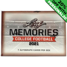 2021 Leaf Memories College Football PERSONAL BOX Football
