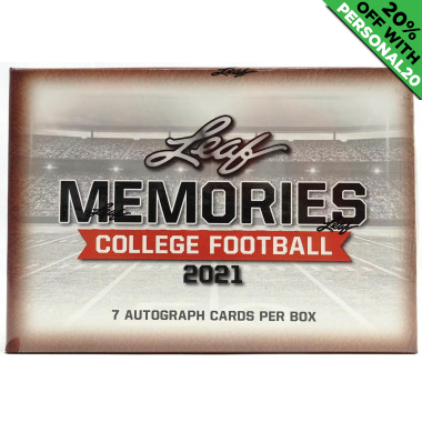 2021 Leaf Memories College Football PERSONAL BOX Football