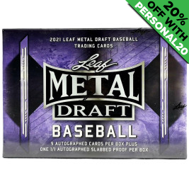 2021 Leaf Metal Draft JUMBO Baseball PERSONAL BOX Baseball