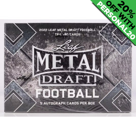 2022 Leaf Metal Draft Football PERSONAL BOX Football