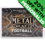 2022 Leaf Metal Draft Jumbo Football PERSONAL BOX Football