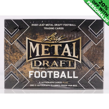 2022 Leaf Metal Draft Jumbo Football PERSONAL BOX
