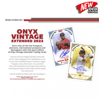 2022 Onyx Vintage Extended Series Baseball (Random Player - Case Break #1) Baseball