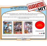 2022 Topps Archives Signature Series Retired Player Baseball (Hit Draft - 10-box Break #5)