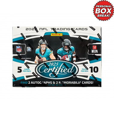 2025 Panini Certified Football Hobby Box (Personal Box) Football